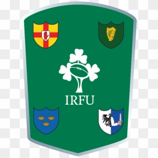 Irl - Rou - Ireland Rugby Logo White Clipart