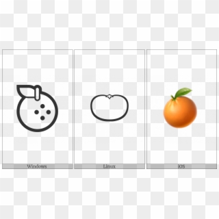 Tangerine On Various Operating Systems - Valencia Orange Clipart