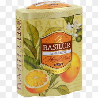 Basilur Tangerine Packet Metal Tin Loose Leaf 100g - Juicebox Clipart