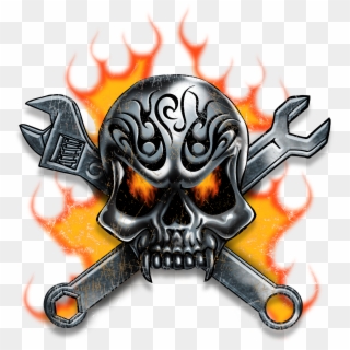 Spiral Direct Skull Blast Mens Hoody Tattoo Fire Skull - T-shirt Clipart