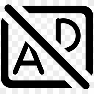 Png File - No Ads Icon Png Clipart