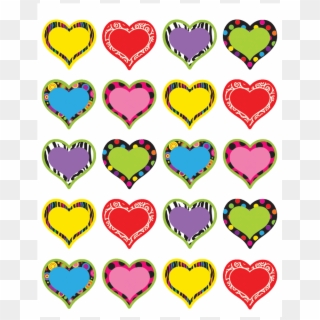 Tcr5185 Fancy Hearts Stickers Image - Fancy Hearts Clipart