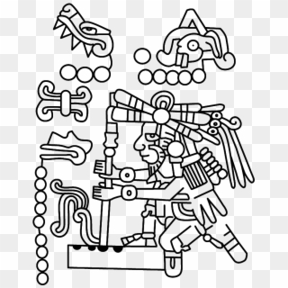 Dios Quetzalcoatl O Señor 4 Viento Realizando La Primer - Glifo Del Fuego Nuevo Clipart