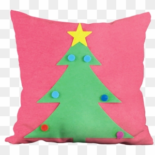 Christmas Tree With Star Pillow - Christmas Tree Clipart