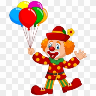 Dessin Clown Et Ballons Clipart