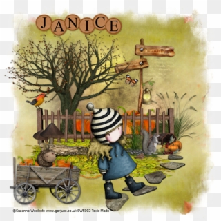 Autumn Stroll Ptu - Suzanne Woolcott Clipart