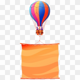 Hot Air Balloon Frame Clipart