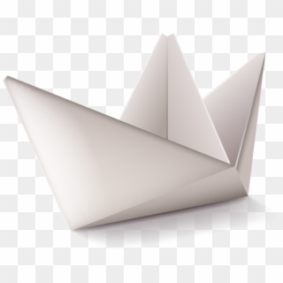Leader Vector Origami Boat - Construction Paper Clipart