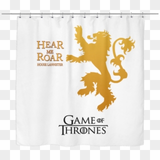 Game Of Thrones Shower Curtain House Lannister Hear - Game Of Thrones Symbols Lannister Clipart