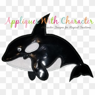Ocean Whale Applique Design - Killer Whale Clipart