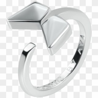 Whale Tail Ring, Silver L White 4200 Руб - Platinum Clipart