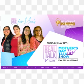 Mother's Day Talk Show Real Talk May - Flyer Clipart