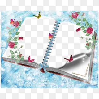 View Full Size - Book Photo Frame Png Clipart