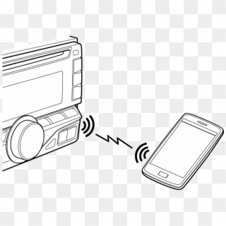 Connect The Android Smartphone Via Bluetooth - Illustration Clipart