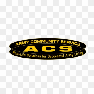 Acs Logo Png Transparent Background - Army Community Service Logo Clipart