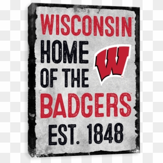 Wisconsin Badgers Home - Poster Clipart