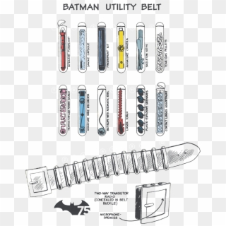 Utility Belt Png , Png Download - Batman Clipart