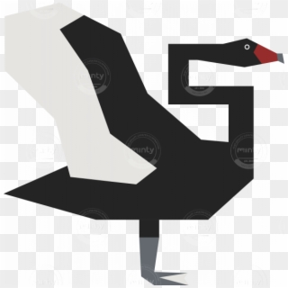 Black Swan - Origami Clipart