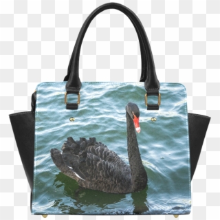 Peaceful Black Swan Classic Shoulder Handbag - Swans Clipart