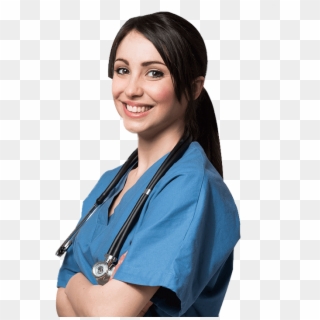 Health Professional Smiling - Медсестер Clipart