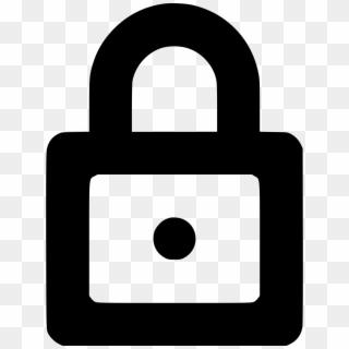 Padlock Drawing Graffiti - Cyber Defence White Icon Clipart