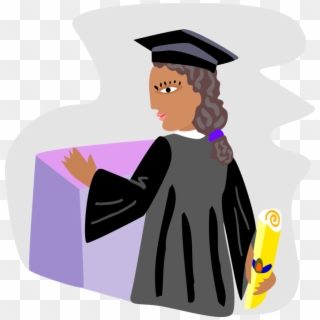 Vector Illustration Of School Graduate Academic Valedictorian - Valedictorian Clipart - Png Download