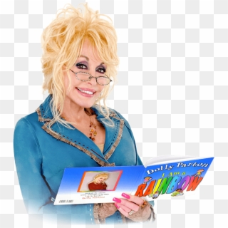 Dolly Parton I Am A Rainbow - Dolly Parton Reading A Book Clipart