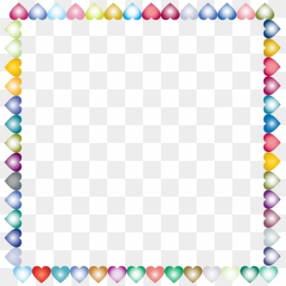This Free Icons Png Design Of Prismatic Hearts Frame - Easter Frame Clipart