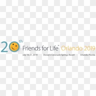 Ffl Orlando 2019 Horizontal 20th X - Black-and-white Clipart