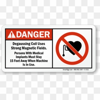 Zoom, Price, Buy - Warning Magnetic Field Sign Clipart