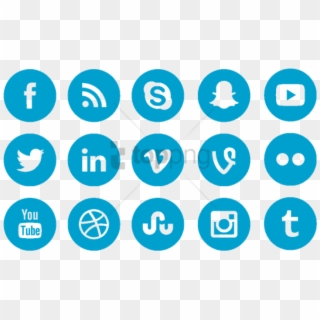 Facebook Twitter Youtube Social Media Icon, Facebook - Blue Social Media Icons Png Clipart