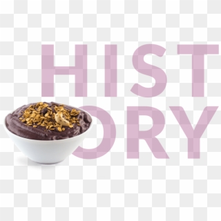 Acai Smoothie Bowl With History In Background - Açaí Na Tigela Clipart