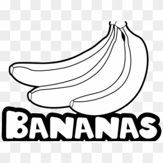 Banana Clipart Name - Line Art - Png Download