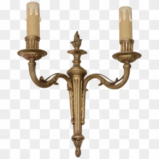 Antique French Louis Xvi Style Bronze Wall Sconce Torch - Antique Clipart