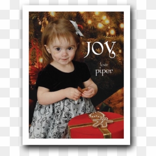 Joy Christmas Card - Picture Frame Clipart