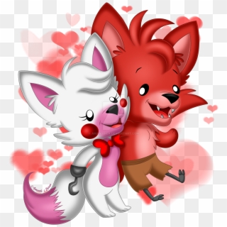 Fnaf Foxy X Mangle Cute - Mangle Fnaf And Foxy Clipart