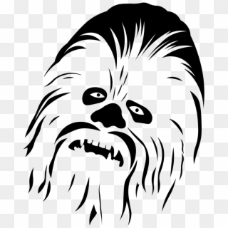 Chewbacca Png Black And White Clipart