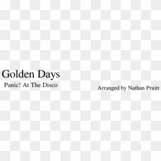 Golden Days By Panic At The Disco - Sheet Mario Kart 8 Wild Woods Oboe Clipart
