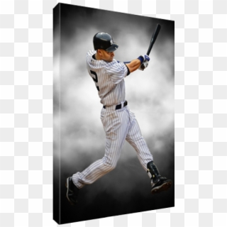 Details About New York Yankees Icon Derek Jeter Poster - College Baseball Clipart