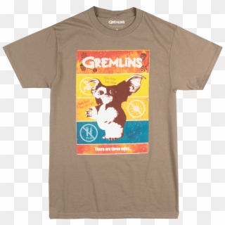 The Gremlins 3 Rules T-shirt Mens Retro Movie Licensed - Gremlins Clipart
