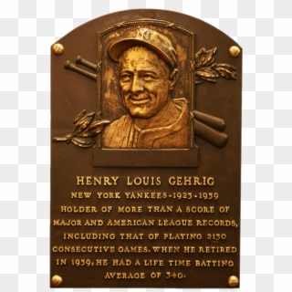 Lou Gehrig Henry Louis Gehrig Inducted To The - National Baseball Hall Of Fame And Museum Clipart