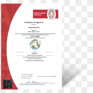Certifikat Ss-en Iso/ts - Iso 9001 Clipart