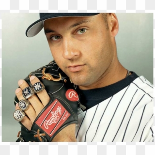 Derek Jeter - 5 World Series Rings Clipart