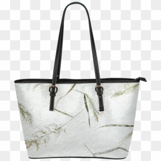 Dried Grass White Japanese Paper Leather Tote Bag/small - Tote Bag Clipart