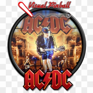 Ac-dc - Ac Dc Let There Be Rock Pinball Flyer Clipart