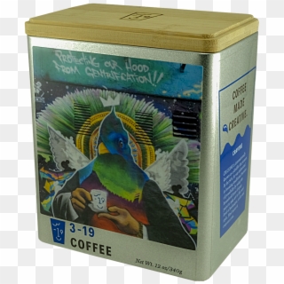 12oz Coffee Tin - Macaw Clipart