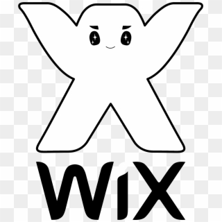 Wix Logo Black And White - Wix Site Logo Png Clipart