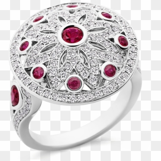 Ruby And Diamond Ring - Pre-engagement Ring Clipart