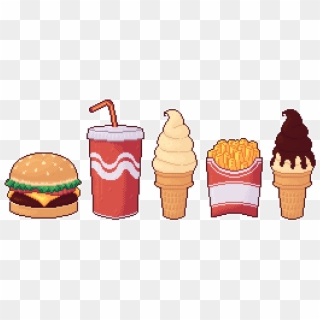 Pixel Fare - Fast Food Png Pixel Clipart