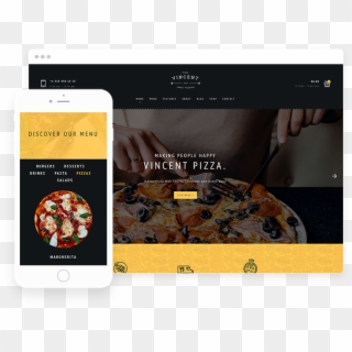 The Vincent Wordpress Restaurant Website Theme And - Pizza Clipart
